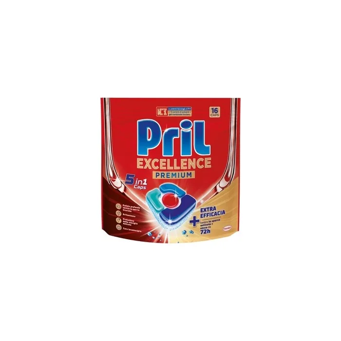 Pril Excellence Premium 5 In 1 Caps Extra Effective 16 Count