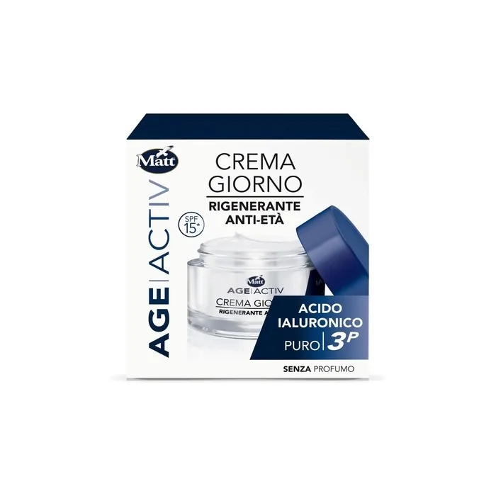 Matt Age Activ Regenerating Face Cream Anti-Age Day - Pure Hyaluronic Acid 3P - Soothing and Smoothing, Deep Moisturizing - 50ml