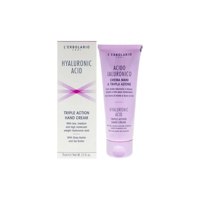 LErbolario Hyaluronic Acid Triple Action Hand Cream 2.5 oz
