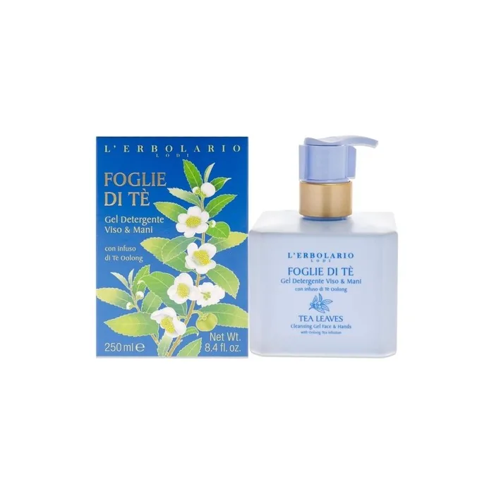 Lerbolario Tea Leaves Face and Hand Cleansing Gel for Unisex 8.5 oz