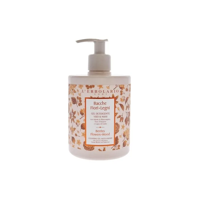 LErbolario Berries Flowers Wood Cleansing Gel Face and Hands 16.9oz