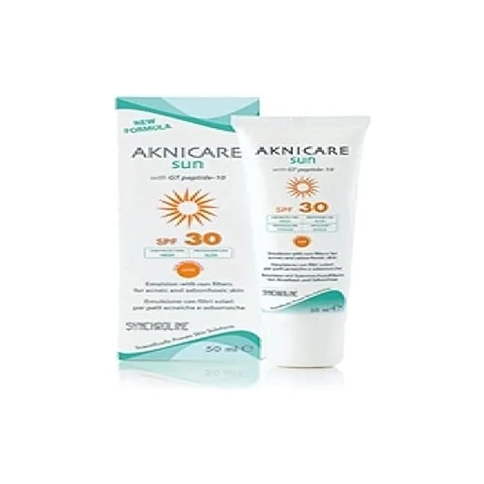 Synchroline Aknicare Sun Face - Uvb 30, Uva 20, 50ml For Acne