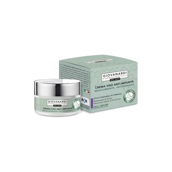 Giovanardi Farmaceutici Antiimpurities Rebalancing Detoxifying Face Cream For Impure Skin 50 Ml