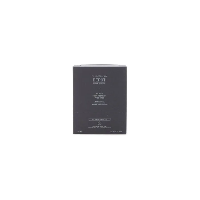 Depot 807 Deep Relaxing Face Mask for Men 12 Pack