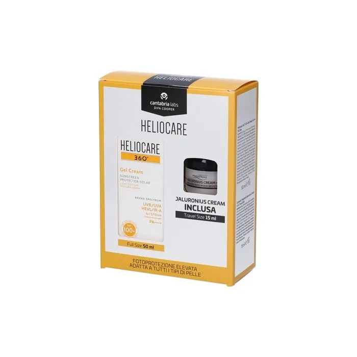 Heliocare 360 Kit - Gel Cream SPF 100+ 50ml and Jaluronius Hydrating Cream 15ml