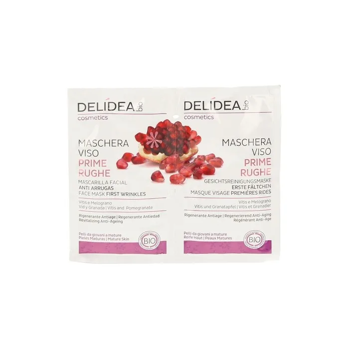 Delidea Organic Face Cleansing Mask First Wrinkles Vitis and Pomegranate