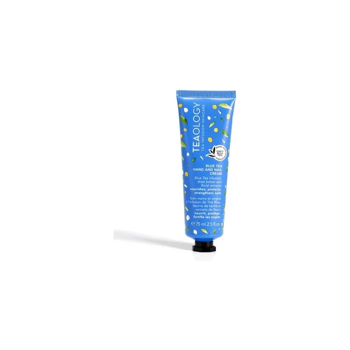 Teaology Blue Tea Hand and Nail Cream 75ml - Hand Cream and Nail Care in One - Fast Absorbing - Natural Cosmetics - Vegan