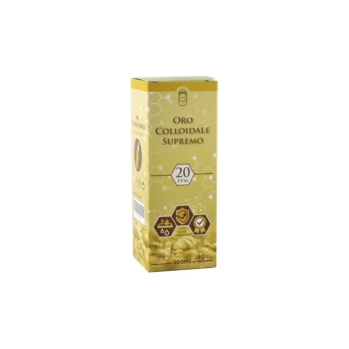 Punto Salute e Benessere Supreme Colloidal Gold 20ppm 100ml - Pure, Safe, Certified