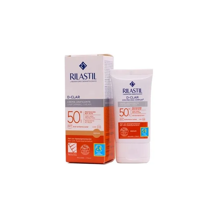 Rilastil Dclar Spf50 Unifying Cream Medium 40ml High Protection Sunscreen
