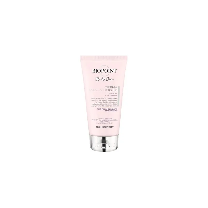 Biopoint Hand and Nail Cream Enriched with Prickly Pear and Rose Moisturizes and Protects Immediate Absorption 75ml