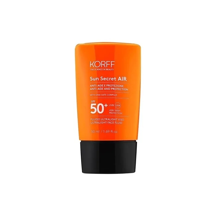Korff Sun Secret SPF50+ Air Ultralight Face Fluid Moisturizing and Anti-Aging Protection 50ml