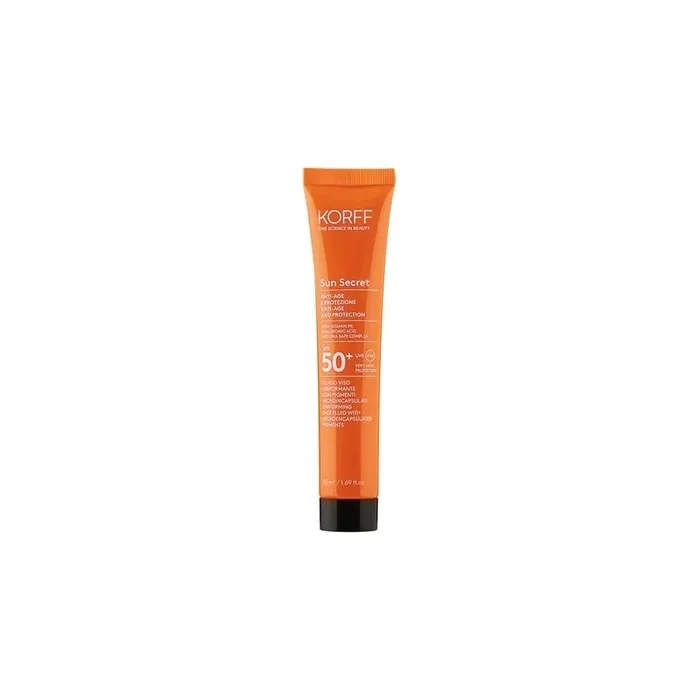 Korff Sun Secret Face Fluid With Microencapsulated Pigments Spf50 Dark 50ml