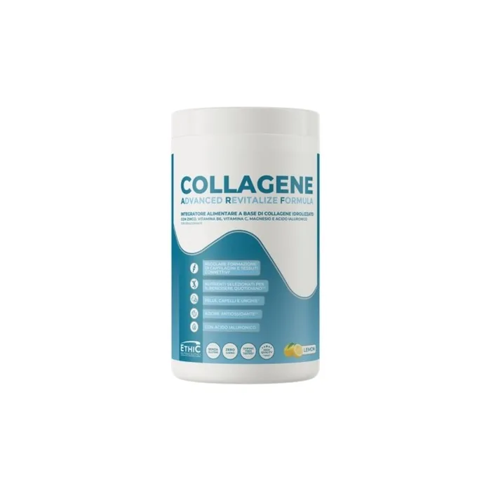 EthicSport Collagene ARF Supplement with Zinc, Magnesium, Hyaluronic Acid, Vitamin B6 and C 400g