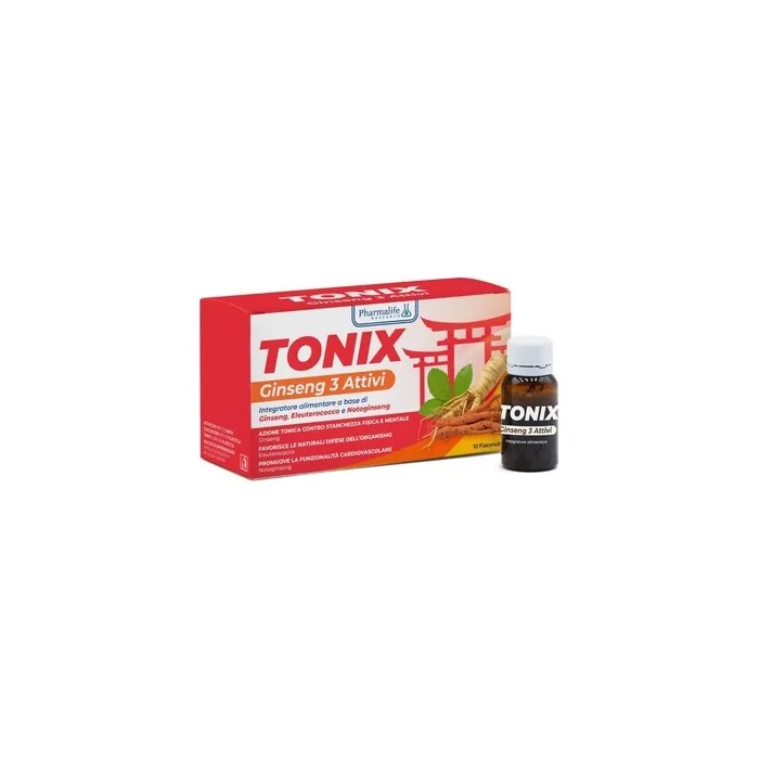 Pharmalife Research Tonix Ginseng Supplement for Physical and Mental Fatigue 10 Vials