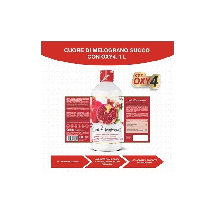Optima Naturals Cuore Melograno Oxy-4 Pomegranate Supplement 1000ml