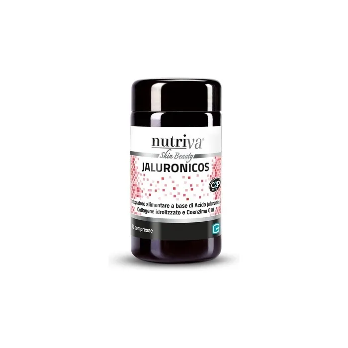 Nutriva Jaluronicos Dietary Supplement Tablets with Hyaluronic Acid, Collagen, and Q10