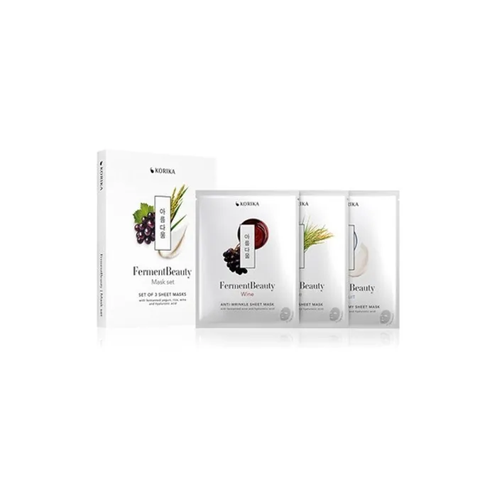 KORIKA FermentBeauty Mask Set Platinum Sheet Masks