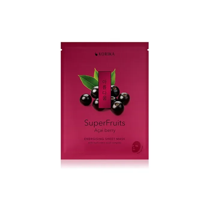 Korika Superfruits Acai Berry Energising Sheet Mask
