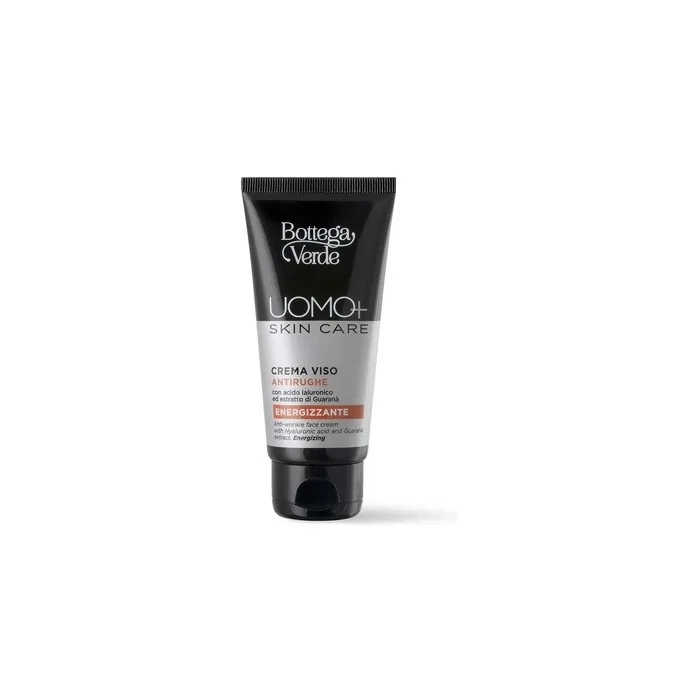 Bottega Verde UOMO+ Face Cream Anti-Wrinkle Energizing with Hyaluronic Acid and Guarana Extract 50ml