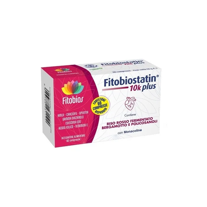 Fitobios Fitobiostatin 10k Plus Cholesterol Control Supplement 60 Tablets