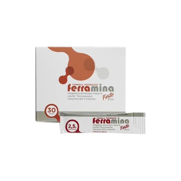 Morgan Ferramina Forte Coenzyme Q10 Supplement 30 Sticks - White