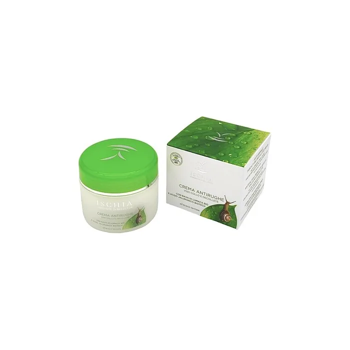 Isb Face Neck And Shoulder Antiwrinkle Cream Snail Slime 100ml With Snail Slime And Thermal Water From Ischia Island