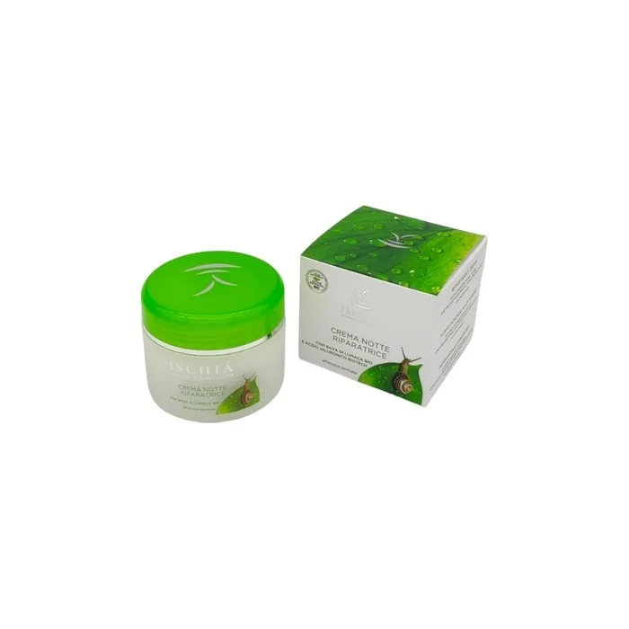 Isb Repairing Night Cream Snail Slime 100ml With Snail Slime And Thermal Water From Ischia Island
