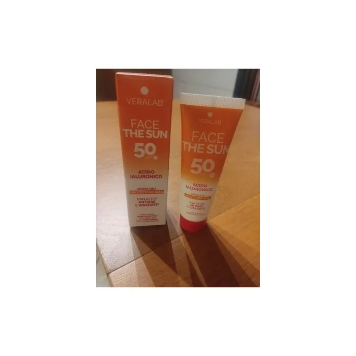 Veralab Face The Sun Face Sunscreen Cream With Antiaging Hydrating Actives Spf 50