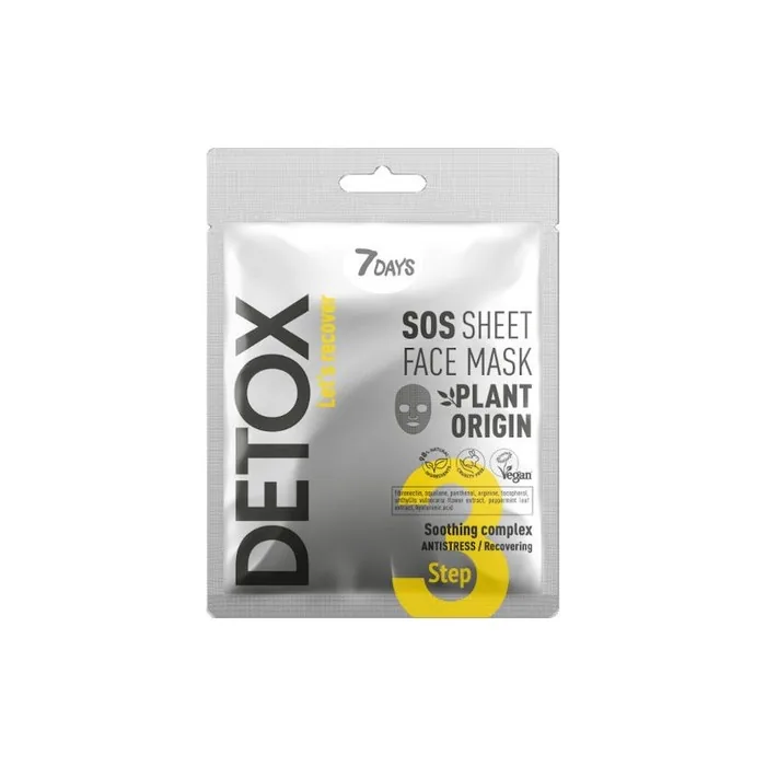 7days 7days Detox Lets Recover Sos Sheet Face Mask Step 3 25g