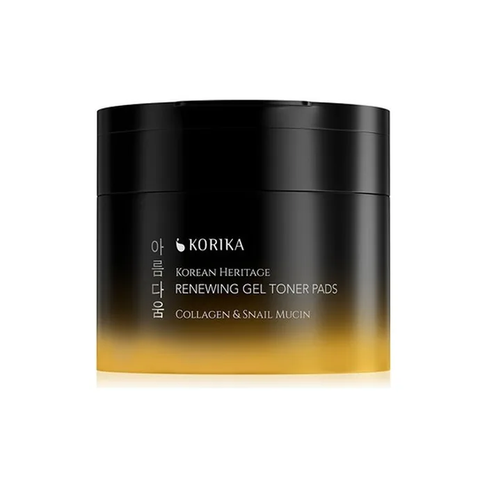 Korika Korean Heritage Renewing Gel Toner Pads 70 Count