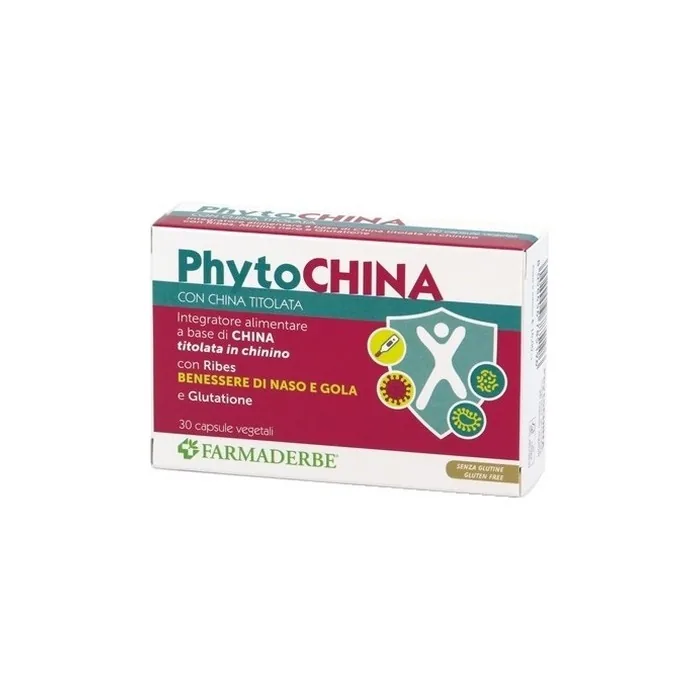 Farmaderbe Phyto China Dietary Supplement for Nasal, Throat, and Microcirculation Health 30 Capsules