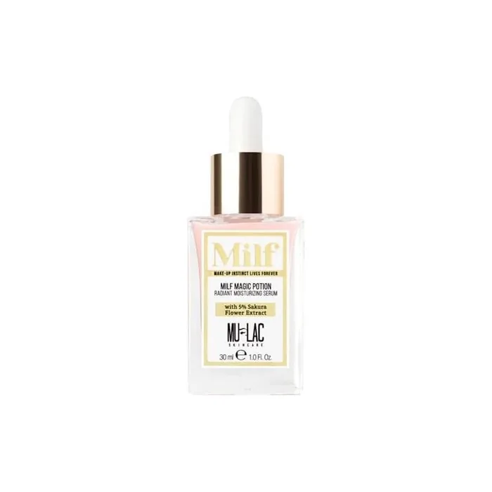 Mulac Cosmetics MILF MAGIC POTION Moisturizing Brightening Face Serum with 5% Sakura Flowers Extract 30ml