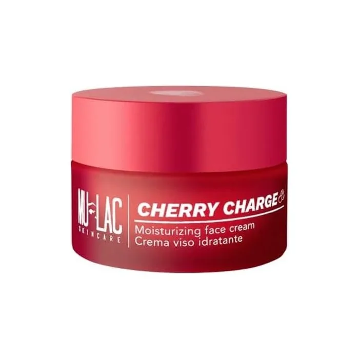Mulac Cosmetics Cherry Charge Moisturizing Rebalancing Nourishing Face Cream with Cherry-Aquaporin 50ml Vegan
