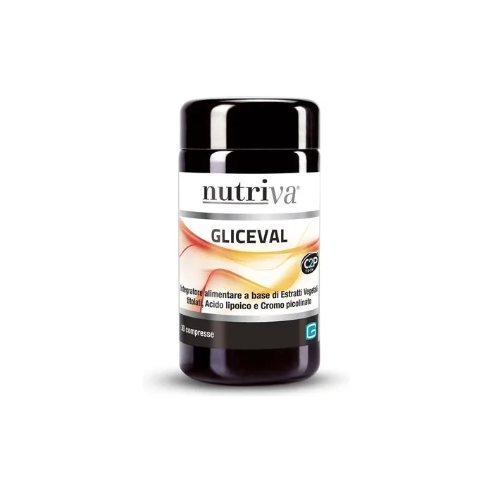 Nutriva Gliceval Food Supplement with Cinnamon, Banaba, and Lipoic Acid