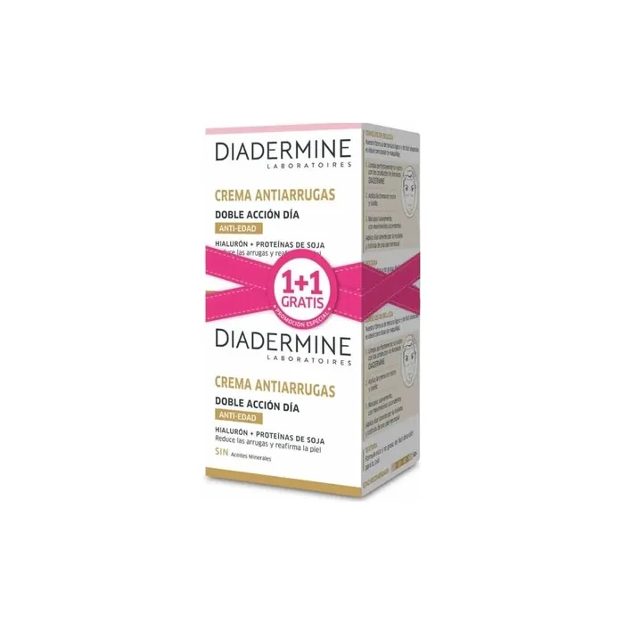 Diadermine Diadermine Double Action Anti Wrinkle Day Cream 50ml Set 2 Pieces