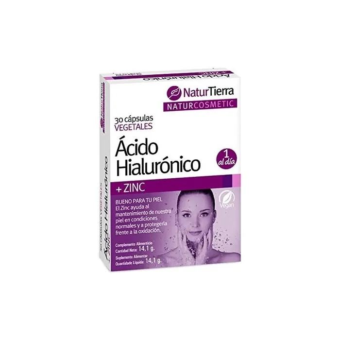 Ácido Hialuronico + Zinc 30 Caps Vegetales
