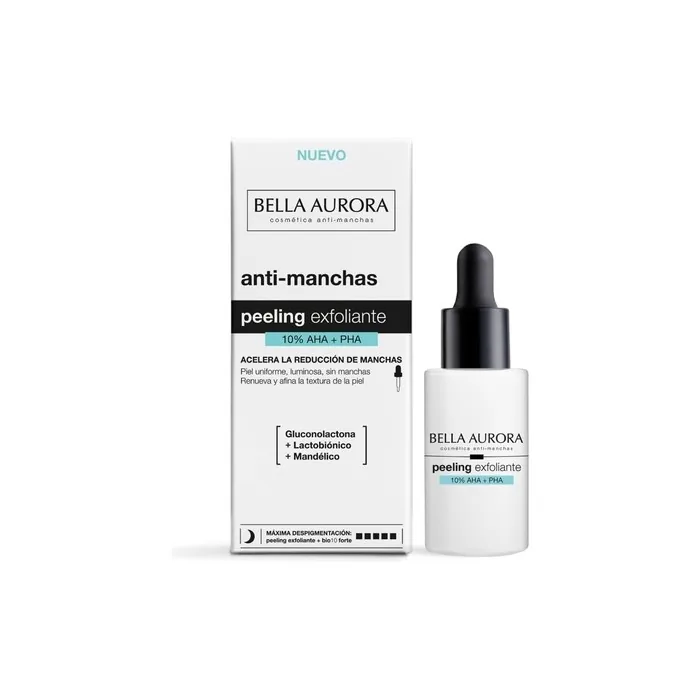 Bella Aurora Exfoliating Peeling 10% AHA + PHA Anti-Stain Facial Serum