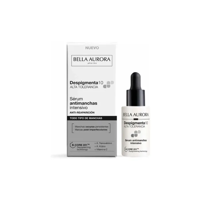 Bella Aurora Despigmenta10 Intensive Anti-Stain Serum with Tranexamic Acid and B-CORE 221™ 30ml