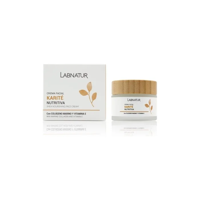 LABNATUR Shea Butter Face Cream 50ml - Moisturising and Nourishing with Marine Collagen and Vitamin E