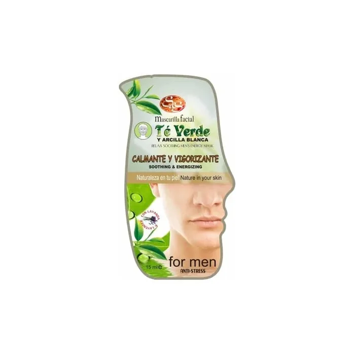 Laboratorio SyS Face Mask for Men with Green Tea and White Clay 15ml
