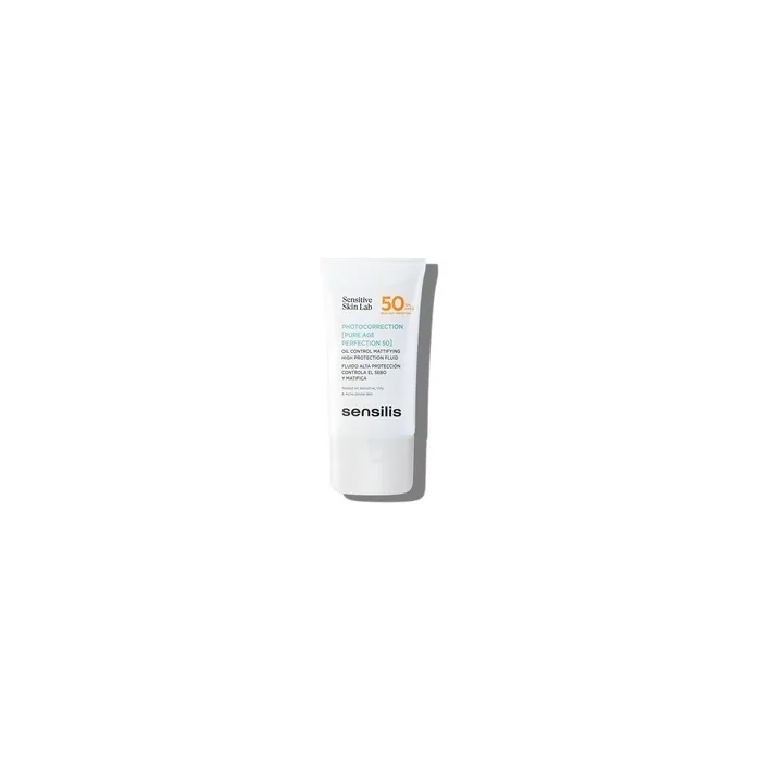 Sensilis Photocorrection Pure Age Perfection 50 Fluid SPF 50 Mattifying and Protecting with Azeloglycine and Prebiotics Suitable for Sensitive Skin Oily or Acne Prone 40ml