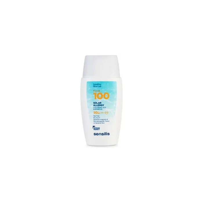 Sensilis Fluid 100 Solar Allergy Spf50 40ml High Protection Sunscreen For Sensitive Skin