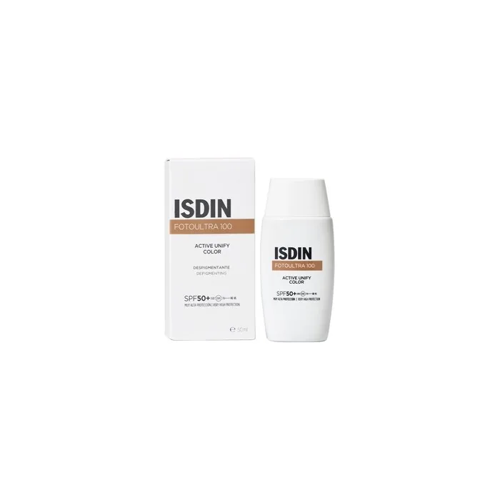 Isdin Fotoultra 100 Active Unify Color Fusion Fluid Spf50 50ml Sunscreen For Face