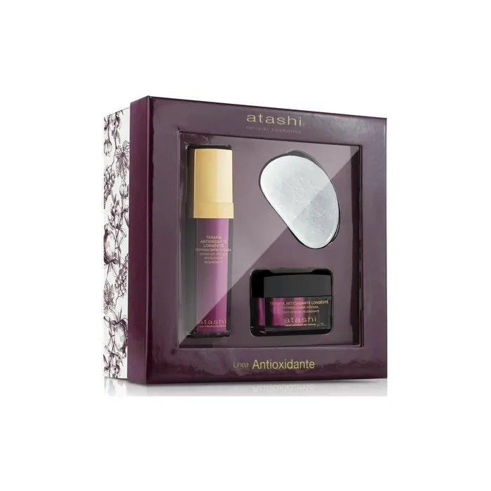 Atashi Ritual Regenerative Antioxidant Beauty Box Serum Regenerating Anti-Aging Cream Spatula Massager