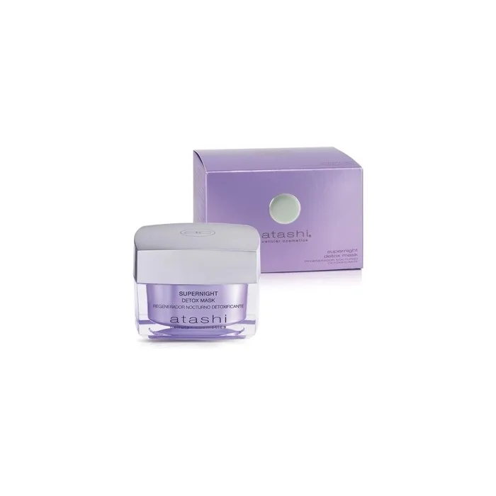 Atashi Supernight Detox Mask Cleanses, Detoxifies, and Moisturizes Stressed Skin 50ml