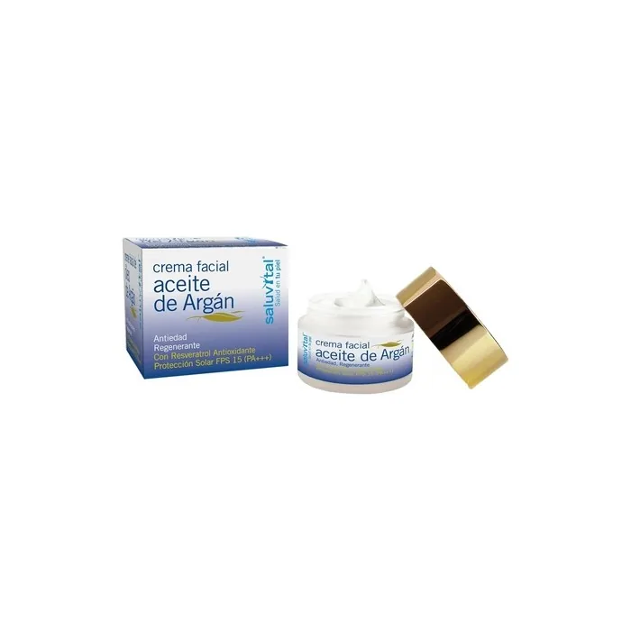 Saluvital Argan Oil Facial Cream with SPF 15 Sun Protection