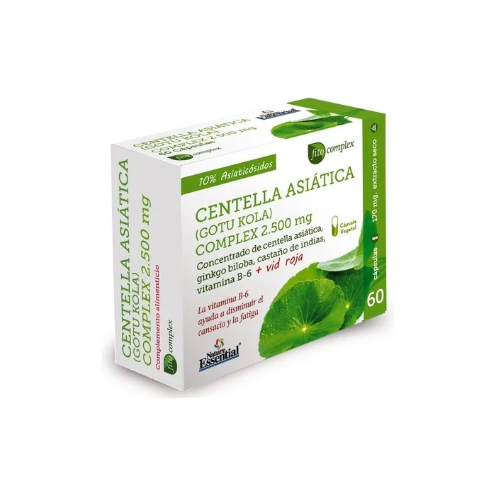 Nature Ess Centella Asiatica Complex 2500mg 60 Vegetarian Capsules