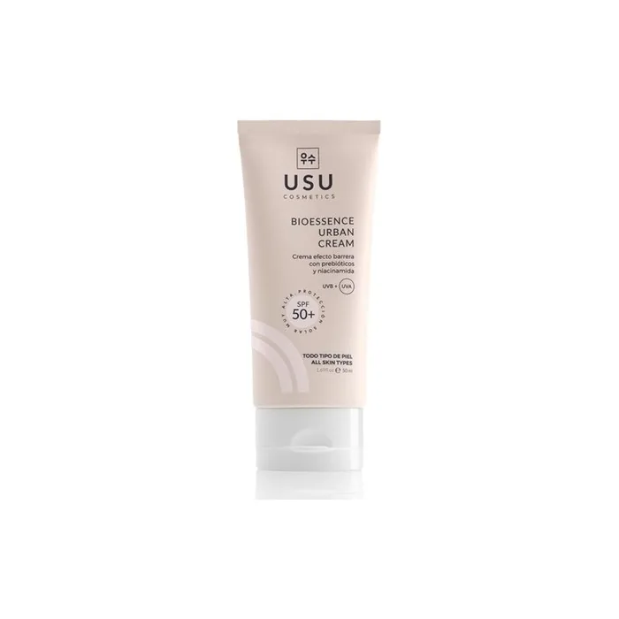 Bioessence Urban Cream Day Face Cream 50ml with Prebiotics and Niacinamide SPF 50+ Ideal for All Skin Types