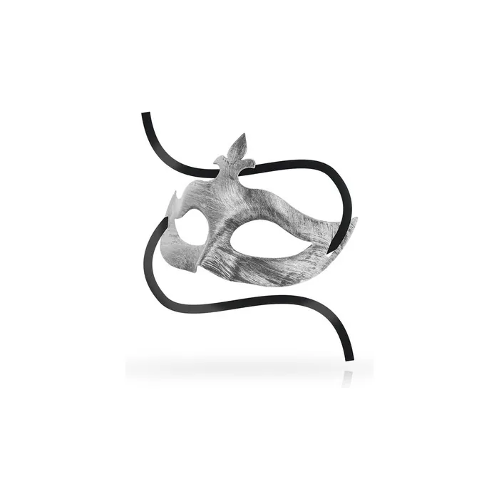 Ohmama Masks Antifaz Flor De Lis Silver Mask
