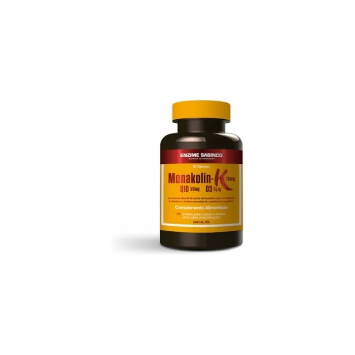 Enzime Sabinco Sabinco Monakolin K+Q10+D3 30 Capsules